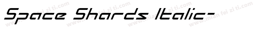 Space Shards Italic字体转换